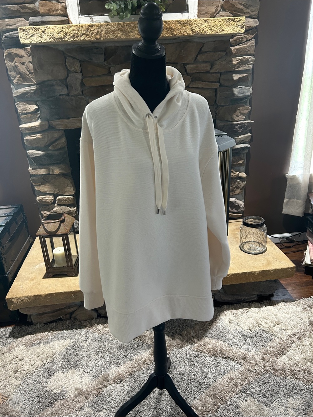 Cozy Ivory Oversized Hoodie